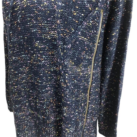 𝅺VINTAGE Havana Blue Pullover Sweater with Front Zippers size Medium - Picture 6 of 9